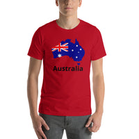Karte von Australien Unisex-T-Shirt