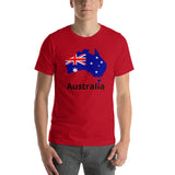 Karte von Australien Unisex-T-Shirt