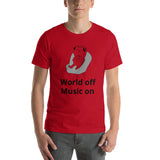 Welt aus Musik an Unisex-T-Shirt