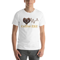 Cooles Design für Kaffeeliebhaber EKG Unisex-T-Shirt