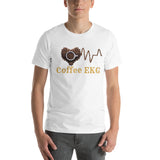 Cooles Design für Kaffeeliebhaber EKG Unisex-T-Shirt