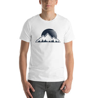 Sonnenaufgang in den Bergen Unisex-T-Shirt
