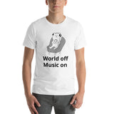 Welt aus Musik an Unisex-T-Shirt