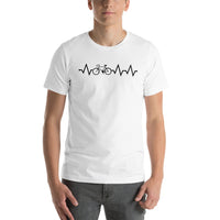 Radfahrer Herzschlag Unisex-T-Shirt