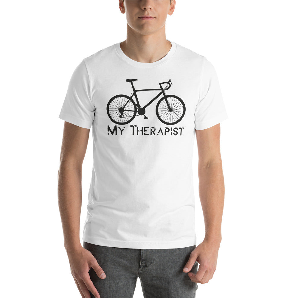 Cycling is my therapy Unisex T-Shirt