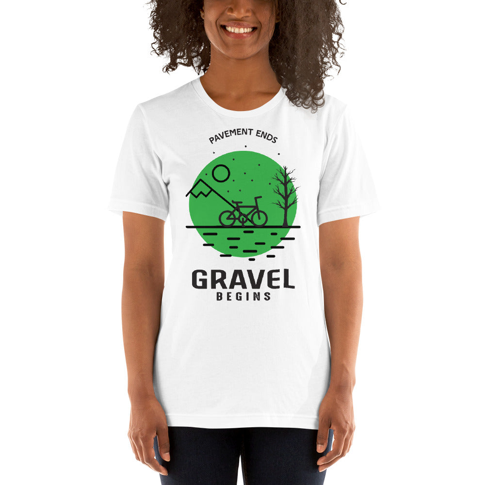 Gravel begins Unisex T-Shirt