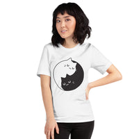 Kitty YingYang Unisex-T-Shirt