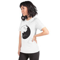 Kitty YingYang Unisex-T-Shirt