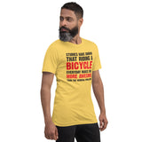 Riding a bycicle Unisex-T-Shirt