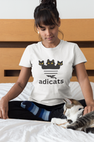 adicats T-Shirt, unisex Katzen T-Shirt